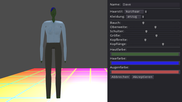 Built on Solid seas beinhaltet einen Character creation Screen der ohne Geschlechtsbinärität auskommt